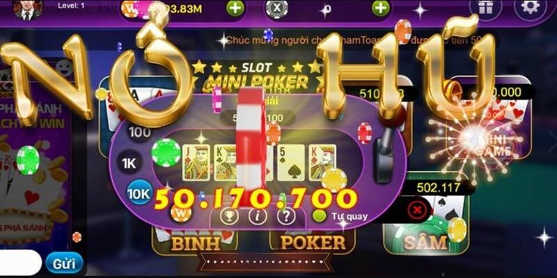 Mini poker là trò chơi đình đám khi kết hợp giữa game bài poker và slot machine